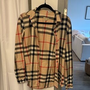 Burberry Classic Beige Checkered Shirt